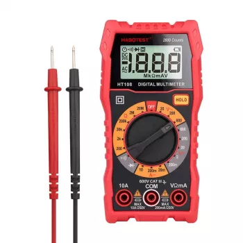 Multimetr Habotest HT108L — DC do 600V, AC do 600V, zakres 10A