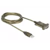 Kabel szeregowy DeLOCK 64073 USB Type-A DB-9 przezroczysty 2 m