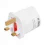 Zasilacz sieciowy IBOX iaukeu z wymiennymi wtyczkami UK (typ G) i EU (typ E), 100–240 V 50/60 Hz, 7,5 A, biały