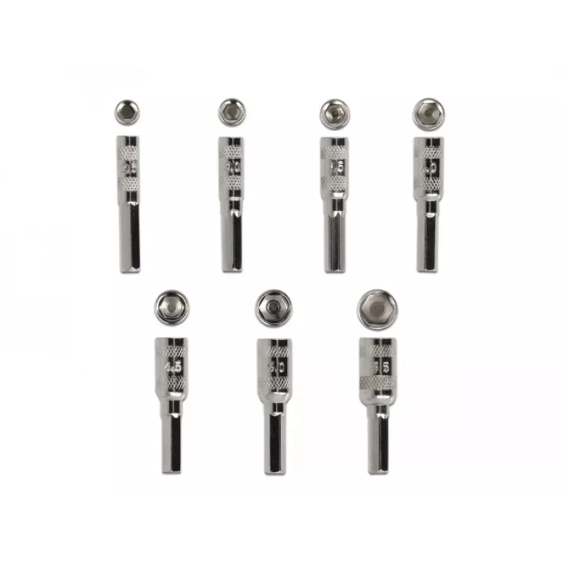 Zestaw wkrętaków DeLOCK 90551 8 części zewnętrzny sześciokątny wałek drążony 2.5 - 5.5 mm