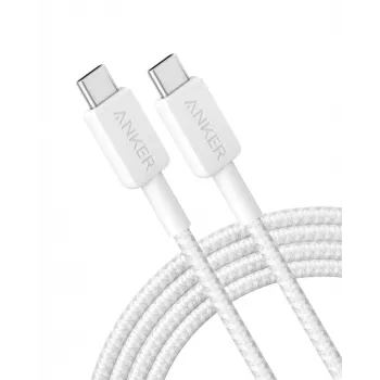Kabel USB-C na USB-C Anker 322 — 1,8 m, biały