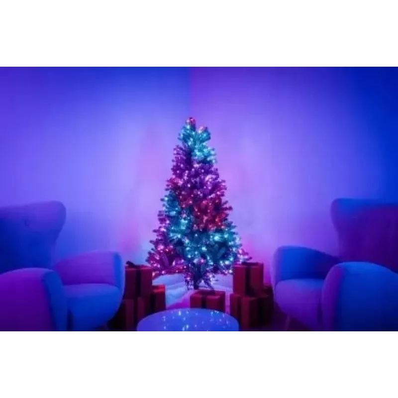 Podświetlana choinka Twinkly Regal Tree 1,50 m — 270 diod RGB LED, Wi‑Fi i Bluetooth, IP20, 36 W, zielony przewód