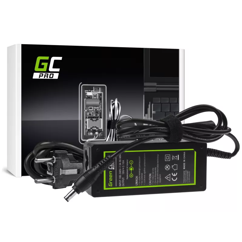 Zasilacz / falownik Green Cell AD20P do użytku wewnętrznego, 60 W, czarny