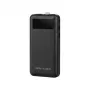 Powerbank RealPower PB-10000 Plus 10 000 mAh 20W 2×USB-A 1×USB-C czarny