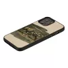 Etui na telefon Man and Wood do iPhone 12 / 12 Pro — wzór białego byka