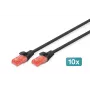 Kabel sieciowy Digitus CAT 6 U/UTP 0,5m RJ-45 Czarny