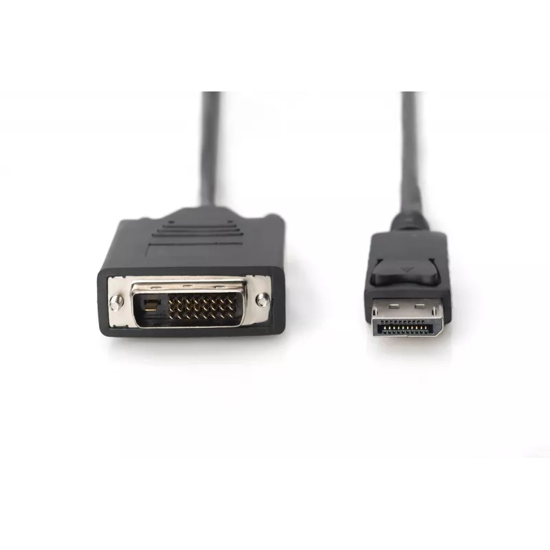 ASM AK-340301-030-S ASSMANN Kabel DisplayPort 1.1a z zatrzaskiem Typ DP/DVI-D (24+1) M/M Czarny 3m