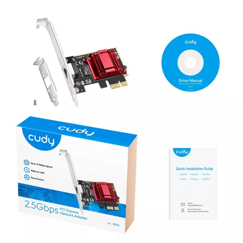 Karta sieciowa Cudy PE25 Ethernet wewnętrzna