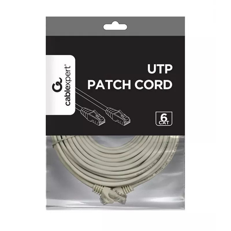 Kabel sieciowy Gembird PP6U-20M Cat6 U/UTP 20 m RJ-45 szary