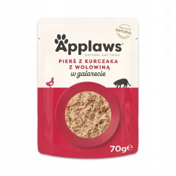 Mokra karma dla kota Applaws kurczak dla dorosłych saszetka 70 g, białko 13%, wilgotność 84%, tłuszcz 1%