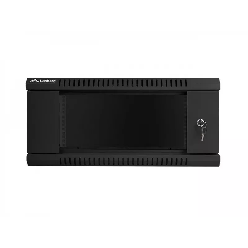 Szafka wisząca LANBERG WF01-6404-10B 4U 19 cali 600×450×285 mm IP20 czarna, udźwig 60 kg