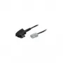 adapter kablowya telefonicznego No name TAE-F na RJ-45, 2 m, przezroczysty z czarnymi końcówkami