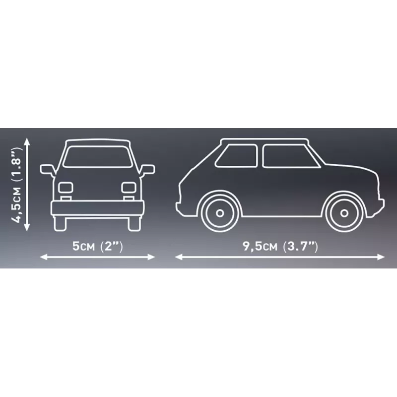 Zestaw konstrukcyjny Cobi Youngtimer Collection Fiat 126p el 24531 — 150 elementów