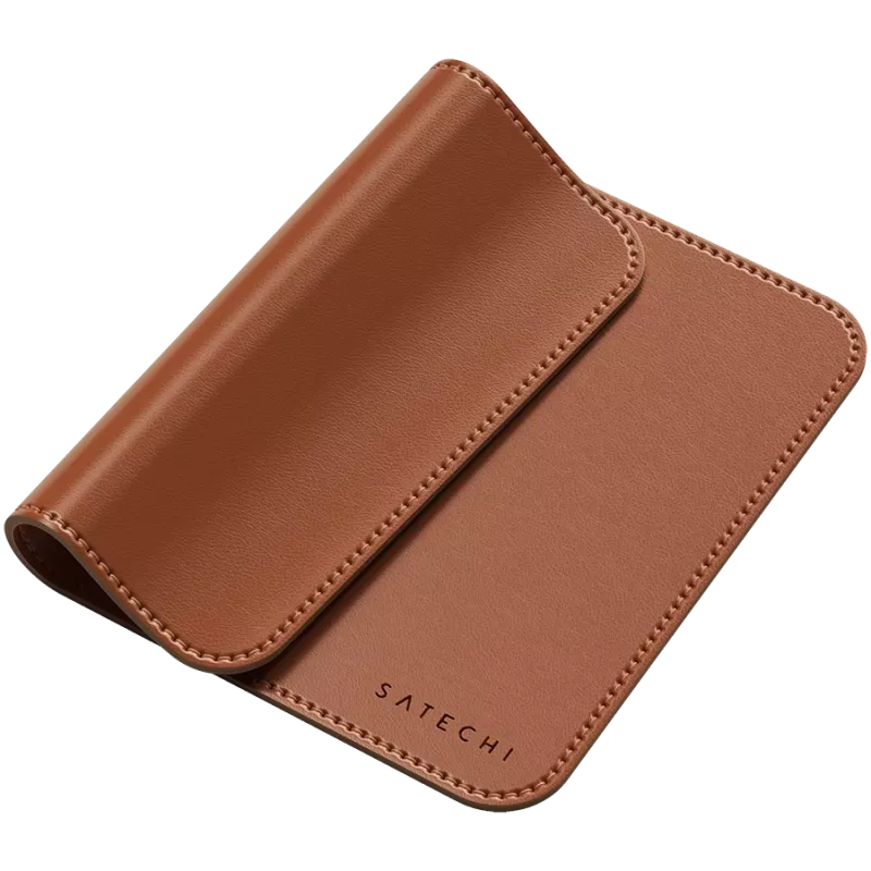 Satechi Premium mysz Pad - Podkładka pod mysz ze skóry wegańskiej (brązowa)