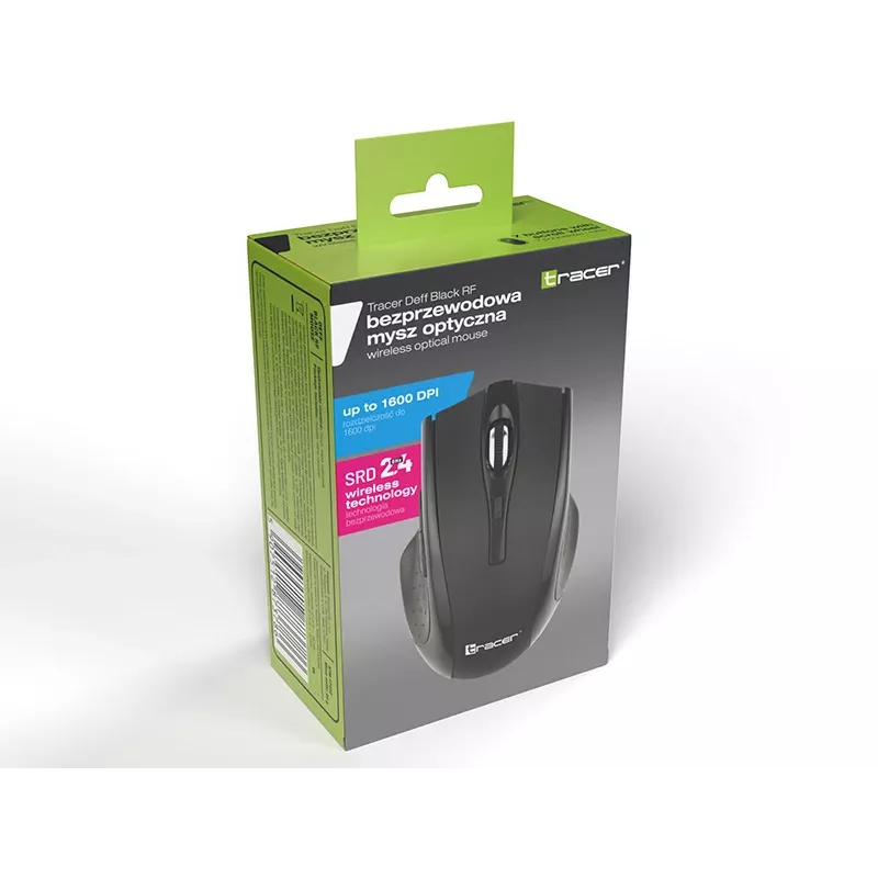 Tracer 47432 Bezprzewodowa Mysz Optyczna RF 2,4Ghz/BT Czarna
