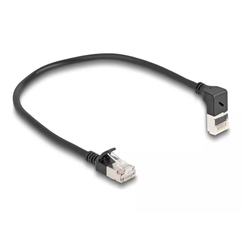 Kabel sieciowy DeLOCK RJ45 kat.6A 0,25 m czarny