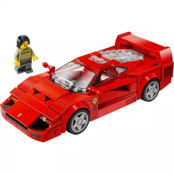 LEGO Speed Champions Ferrari F40 Supercar Zestaw do Budowania Samochodu Zabawkowego dla Chłopców i Dziewczynek od 9 Lat z Minifigurką Kierowcy