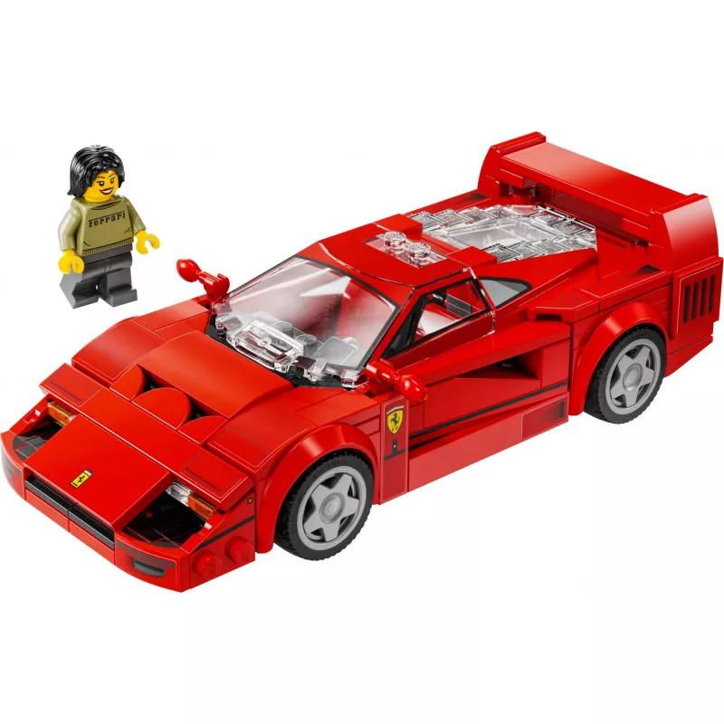 LEGO Speed Champions Ferrari F40 Supercar Zestaw do Budowania Samochodu Zabawkowego dla Chłopców i Dziewczynek od 9 Lat z Minifigurką Kierowcy