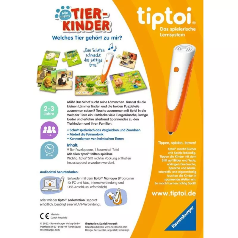 Gra planszowa Ravensburger tiptoi Alle meine Tierkinder