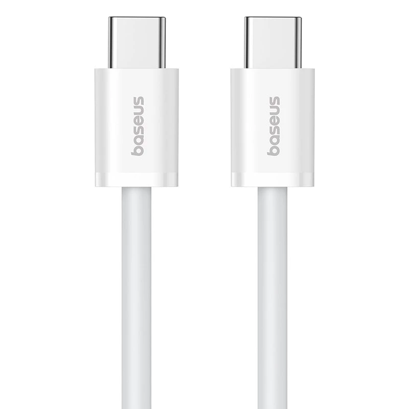 Baseus Superior USB C na USB C kabel do transmisji danych 2 m 30 W biały