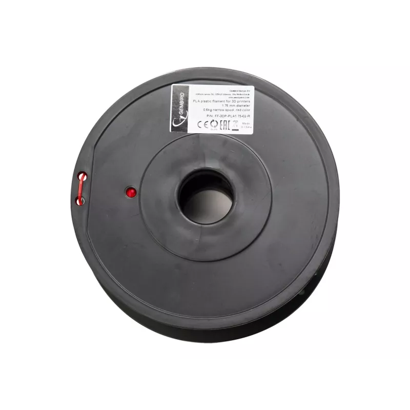 Materiał do druku 3D Gembird 3DP-PLA+1.75-02-R Czerwony 1 kg