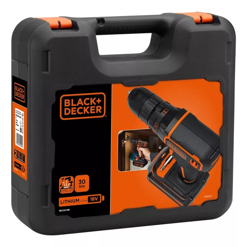 Czarny & Decker BDCDC18K-QW wiertarka czarna, O