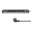 Listwa biurowa Digitus 6-gniazdowa z 3 portami USB 1,5 m kabel