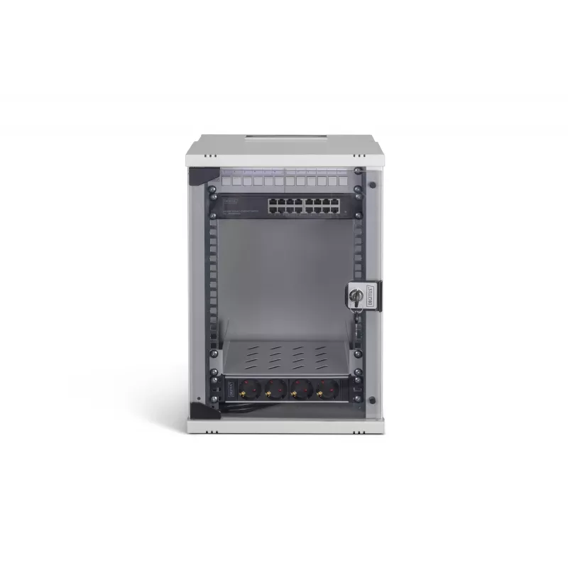 Szafa rack naścienna Digitus DN-49102-SET 9U 315 x 300 mm Szary