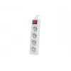 Listwa zasilająca Lanberg PS1-04E-0150-W 1,5 m 4 gniazda AC Do użytku wewnętrznego Biała