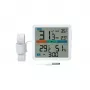 Termohigrometr MANTA MTO002W z czujnikiem zewnętrznym (150 cm), wewnątrz 0–+50°C, na zewnątrz -40–+70°C, wilgotność 20–95% RH, wskaźnik komfortu, zegar