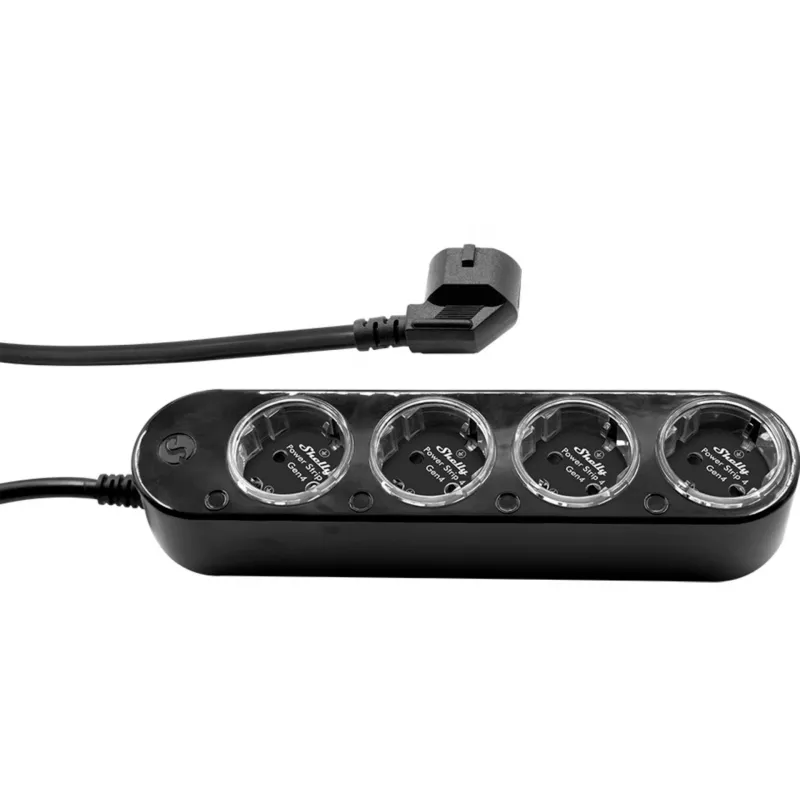 Listwa zasilająca Shelly Plug & Play PS4 Gen4 — 4 gniazda, 12 A na gniazdo