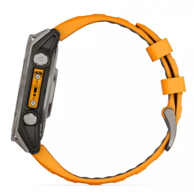 Garmin fenix 8 3,56 cm (1,4) AMOLED 47 mm Cyfrowy 454 x 454 pikseli Ekran dotykowy Grafit Wi-Fi GPS (satelitarny)