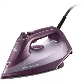 Żelazko Braun TexStyle 7 Pro SI 7181 VI Żelazko parowe i suche Stopa EloxalPlus Fioletowe