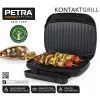 Grill elektryczny Petra PT4366MBLKVDE czarny z nieprzywierającą powierzchnią i regulacją temperatury
