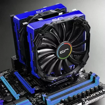 Część układu chłodzenia komputera Cryorig CR-CCI — akcesorium z ABS w kolorze niebieskim dla R1 Universal / R1 Ultimate (140×23×131 mm)