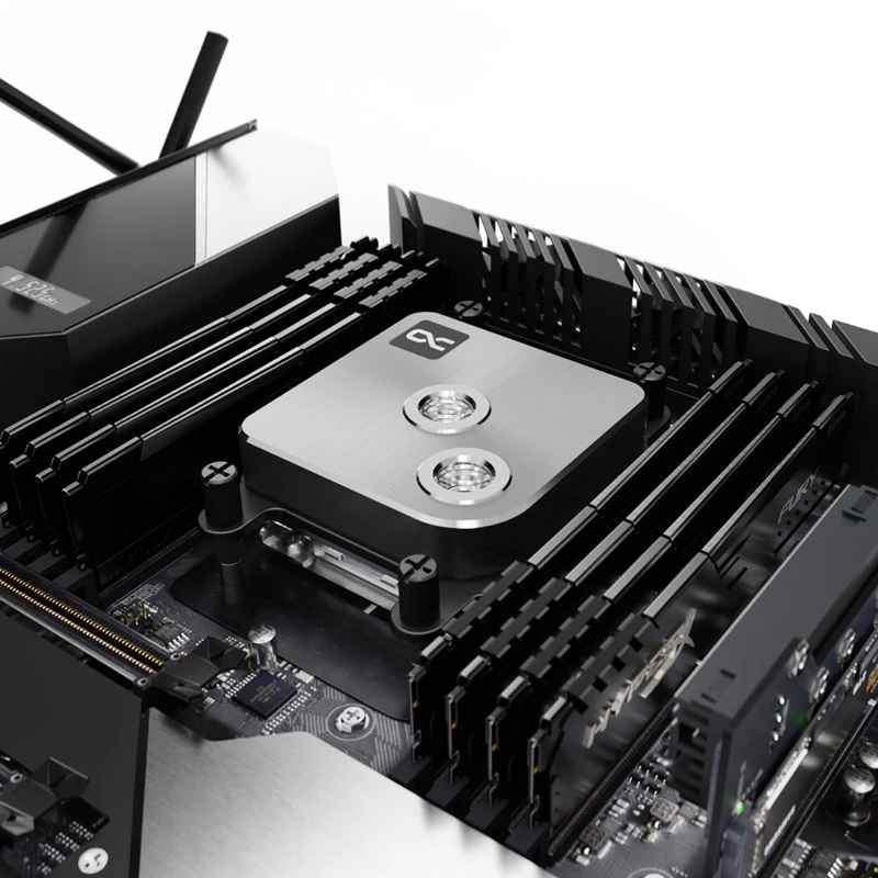 Blok wodny Alphacool 13444 srebrny 72 mm x 72 mm x 26,5 mm