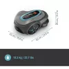 Robotic lawn mower GARDENA smart SILENO max — 1500 m², 16 cm cutting width, bateria, LONA navigation, szary