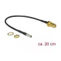 Kabel koncentryczny DeLOCK 89912 RG-174 0.2 m TS-9 SMA czarny