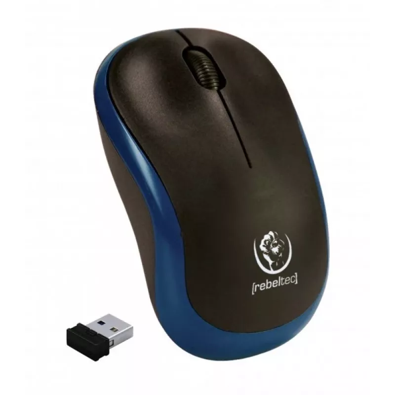 Bezprzewodowa mysz optyczna Rebeltec METEOR niebieska RBLMYS00048 USB