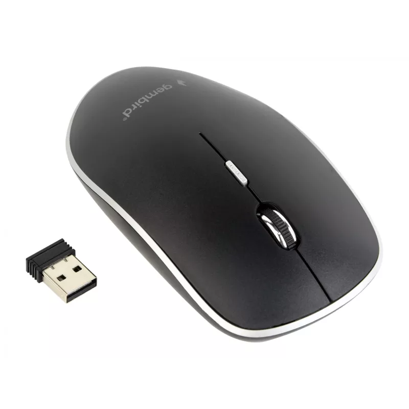 MYSZ USB OPTYCZNA BEZPRZEWODOWA CZARNA/CICHA MUSW-4BS-01 GEMBIRD