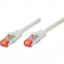 Tecline exertis Connect - Kabel krosowy - RJ-45 (M) do RJ-45 (M) - 15 m - Kabel SSTP - CAT 6 - Bezhalogenowy - Szary (71515)