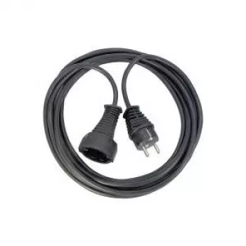 Brennenstuhl 1165010015 Qualitäts-Kunststoffkabel 2 m H05VV-F 3G1,5, schwarz (1165010015)