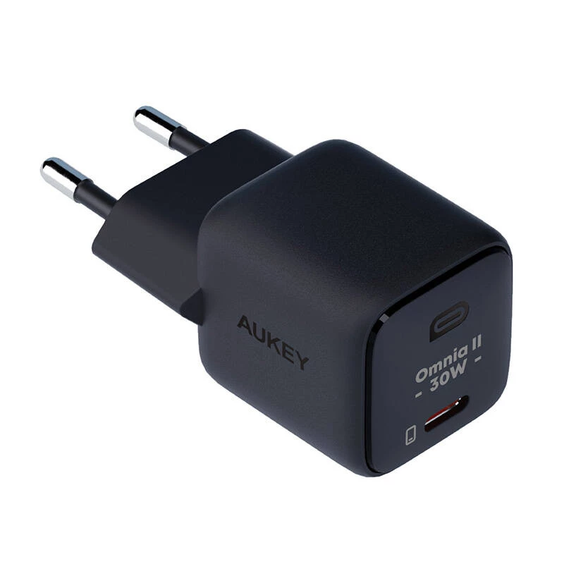Ładowarka sieciowa Aukey PA-B1L USB-C 30W Czarna — kompaktowy zasilacz USB‑C PD