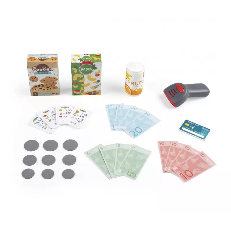 Kasa fiskalna Smoby Duża kasa fiskalna Wielokolorowa 3 lata