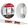Kabel koncentryczny Maclean MCTV-471 RG-6/U 50 m biały