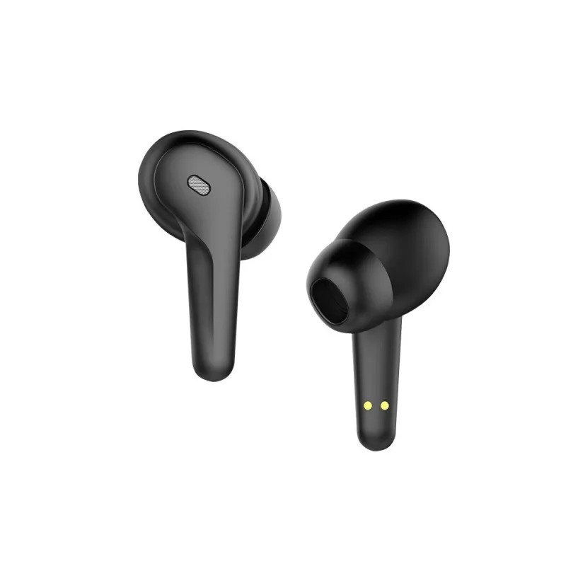 Zestaw słuchawkowy douszny TWS SAVIO TWS-12, Bluetooth 5.3, wbudowany mikrofon, czarny