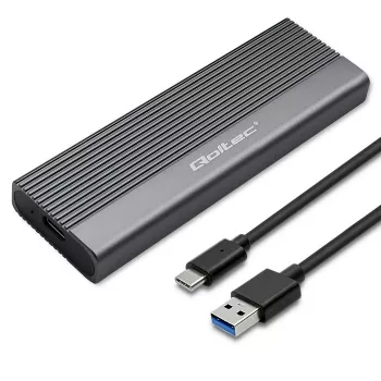 Qoltec obudowa na dysk SSD M.2 SATA (NGFF), USB-C