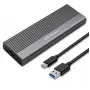 Obudowa Qoltec na dysk SSD M.2, SATA, NGFF, USB C