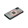 Etui na smartfona iKins do iPhone XS / XS S — wzór Flower Garden, czarne