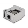 DeLOCK Adapter na szynę DIN Gniazdo RJ45 na gniazdo RJ45 Kat.6A Szary